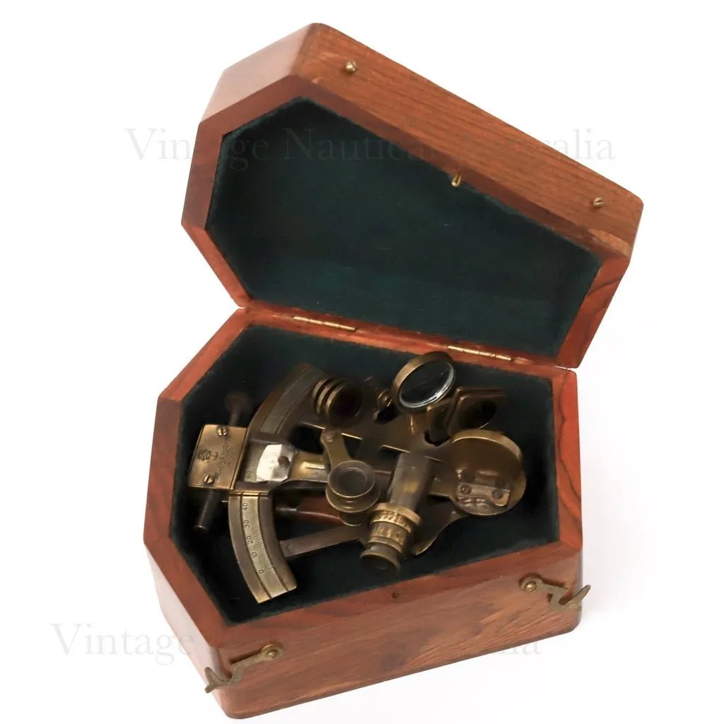 Nautical Sextant // In Hexagonal Box