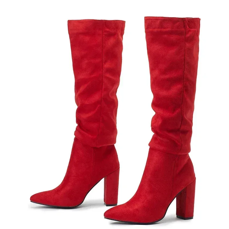 Nebula - Slouch Knee High Boots