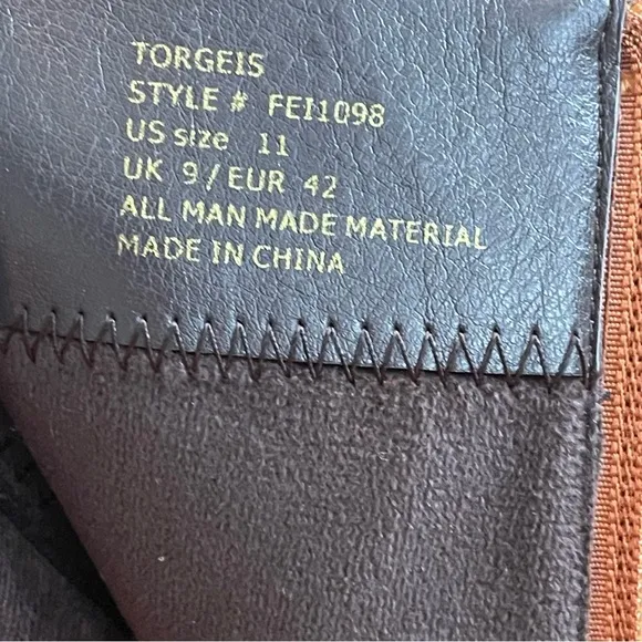 NEW! Torgeis New York Women’s Destiny Faux Leather Camel Brown Boot US 11
