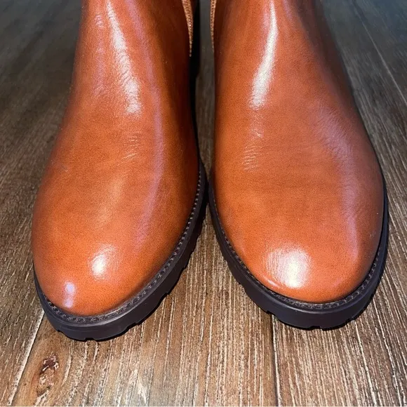 NEW! Torgeis New York Women’s Destiny Faux Leather Camel Brown Boot US 11