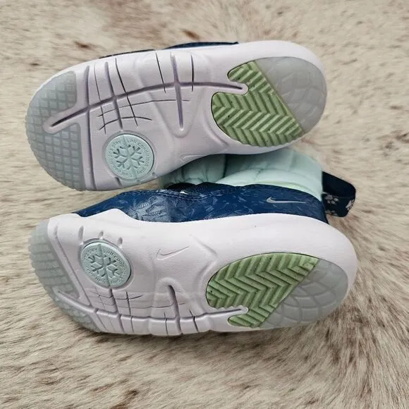 Nike Flex Advance &quot;Paw Prints&quot; Toddler Kids Insulated Boots Blue Size 10 NEW