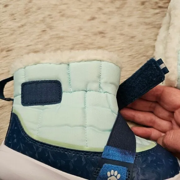 Nike Flex Advance &quot;Paw Prints&quot; Toddler Kids Insulated Boots Blue Size 10 NEW