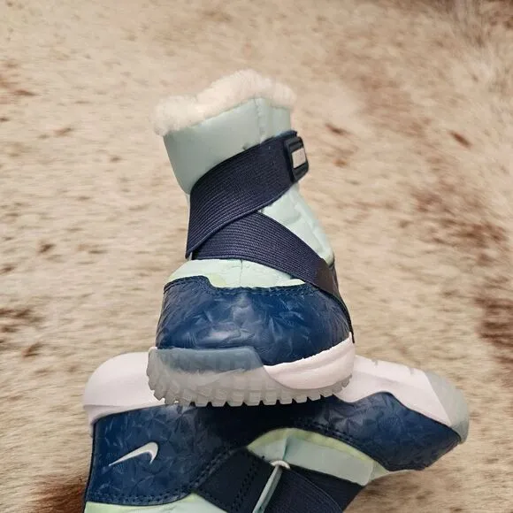 Nike Flex Advance &quot;Paw Prints&quot; Toddler Kids Insulated Boots Blue Size 10 NEW