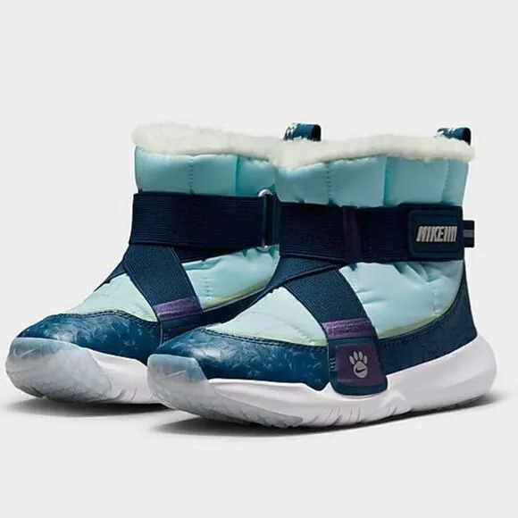 Nike Flex Advance &quot;Paw Prints&quot; Toddler Kids Insulated Boots Blue Size 10 NEW