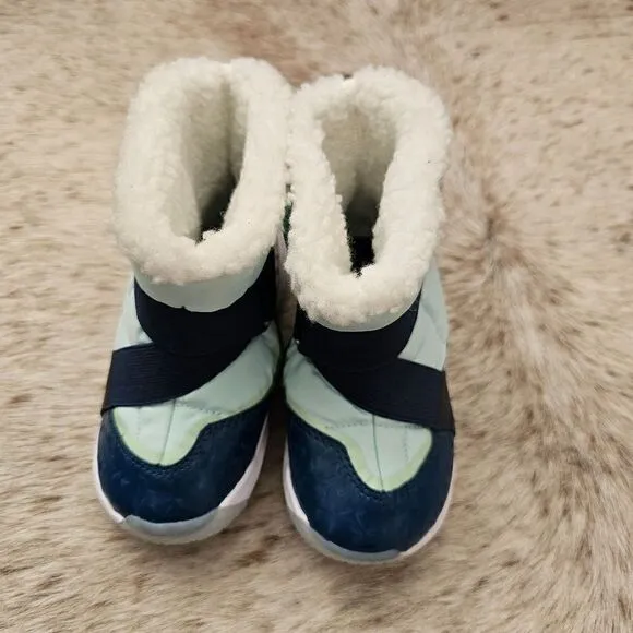 Nike Flex Advance &quot;Paw Prints&quot; Toddler Kids Insulated Boots Blue Size 10 NEW