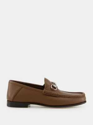 Nut Brown Bryanne Leather Loafers
