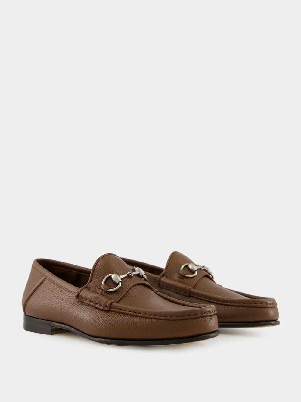 Nut Brown Bryanne Leather Loafers