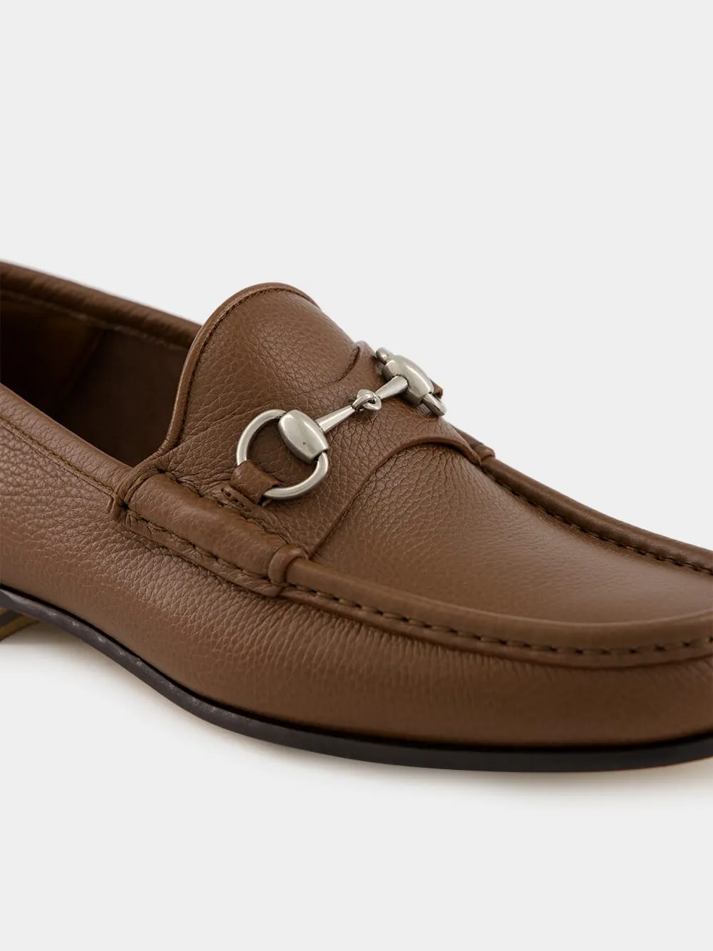 Nut Brown Bryanne Leather Loafers
