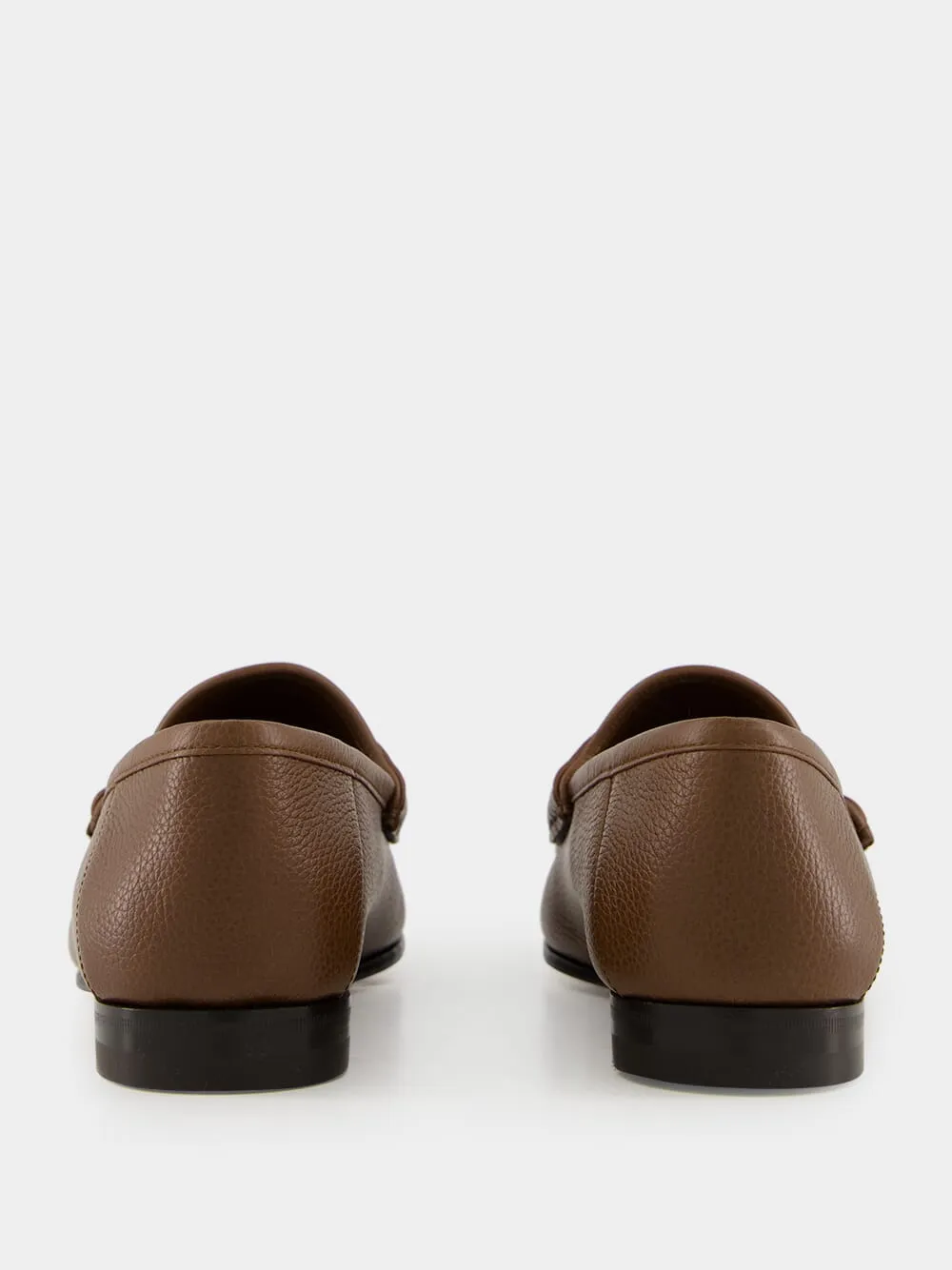 Nut Brown Bryanne Leather Loafers
