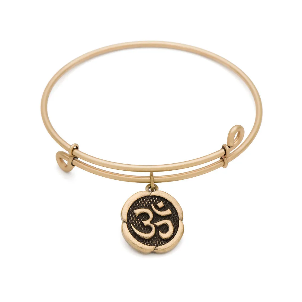 Ohm, Bangle Antique Gold Color Finish