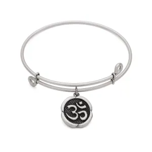 Ohm, Bangle Antique Silver Color Finish