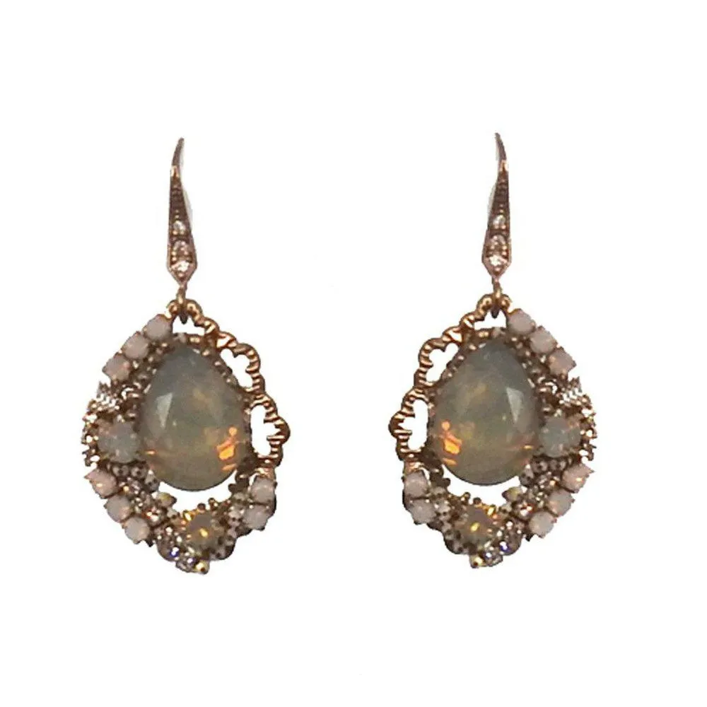 Opal Crystal Earrings
