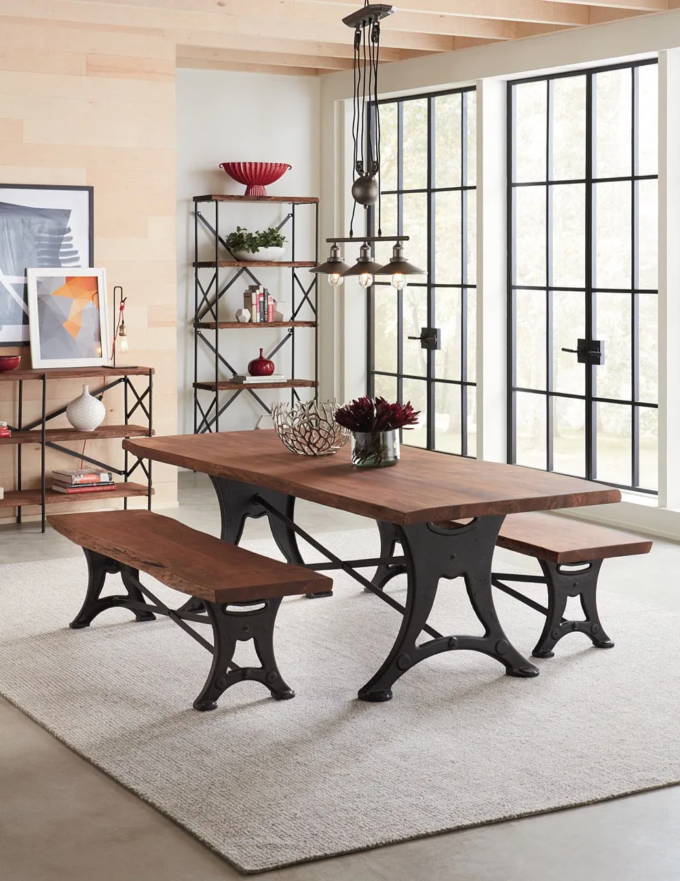 Organic Forge Live-Edge Bench