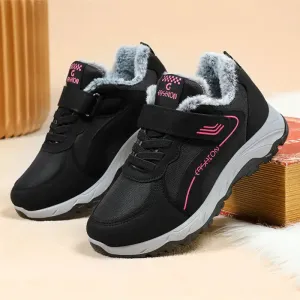 Orthopedic women's shoes with plush lining