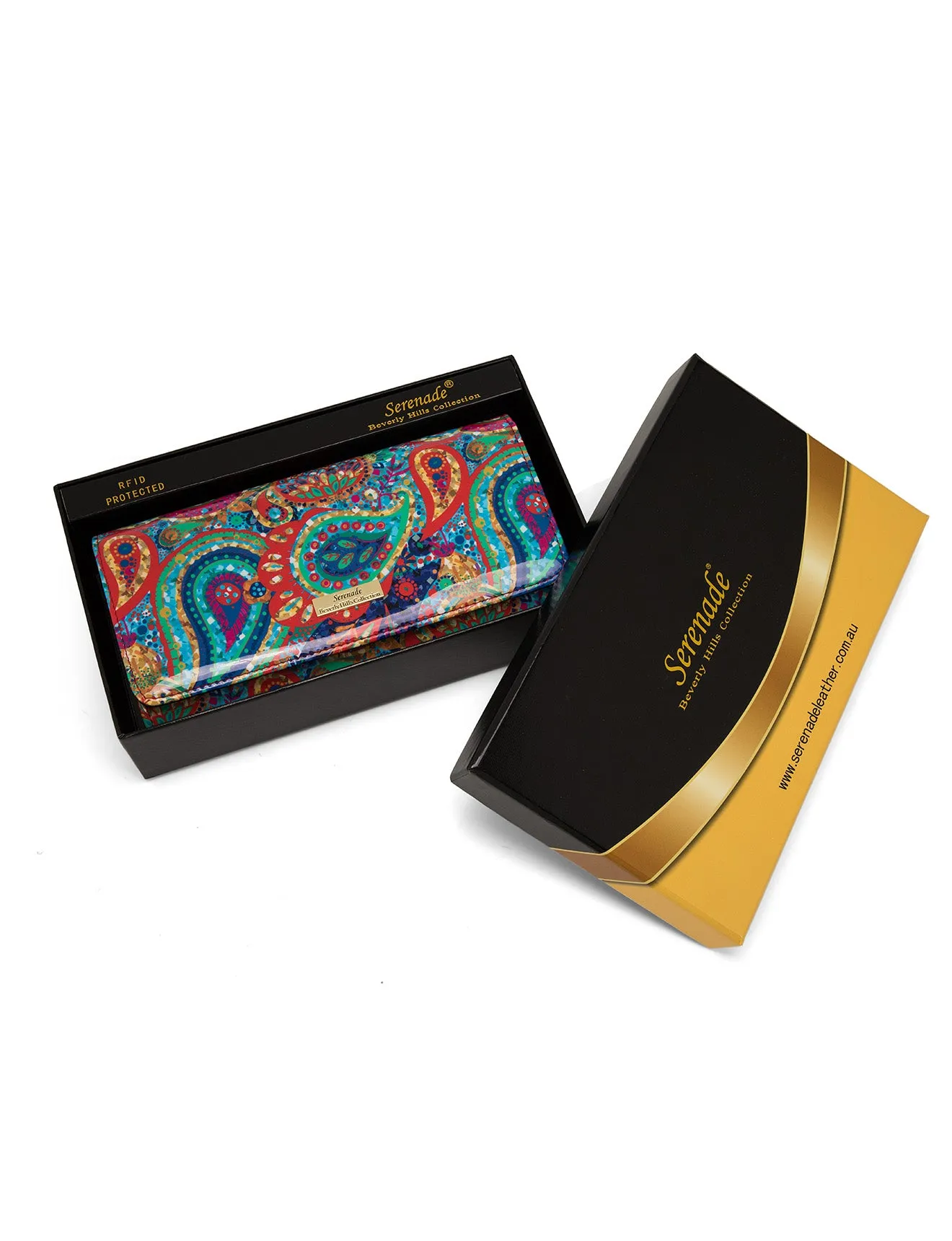 PAIGE LARGE LEATHER RFID WALLET- WSN9301