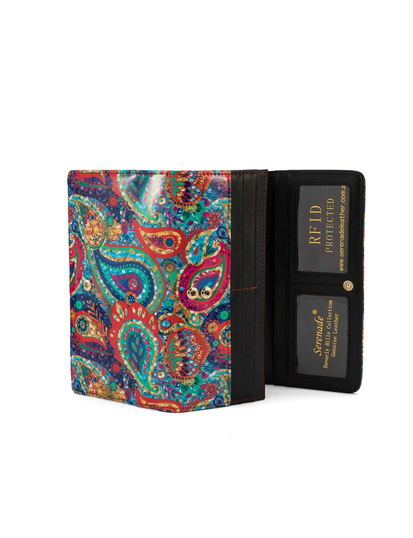 PAIGE LARGE LEATHER RFID WALLET- WSN9301