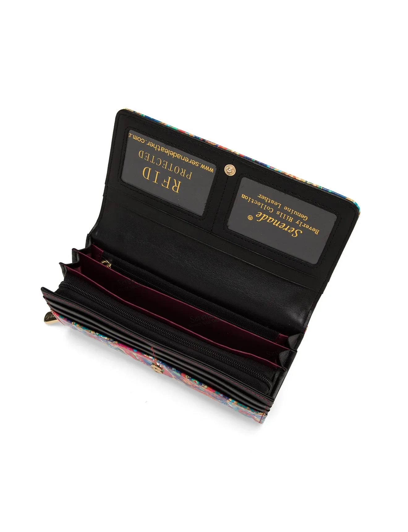 PAIGE LARGE LEATHER RFID WALLET- WSN9301