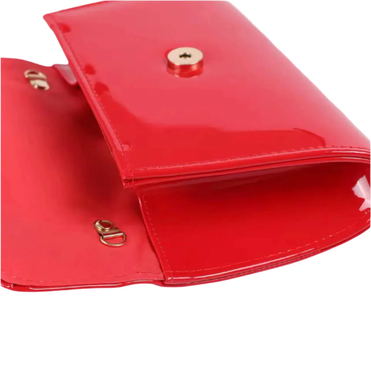 Patent Clutch Evening Bag