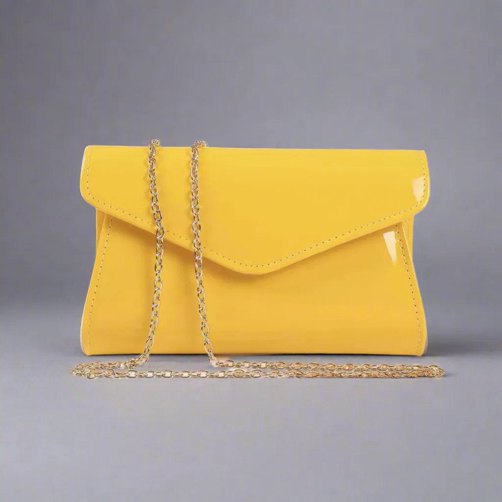 Patent Clutch Evening Bag