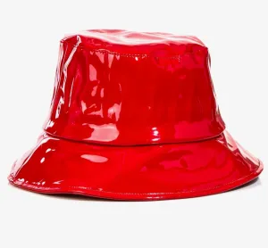 Patent Eco Leather Bucket Hat
