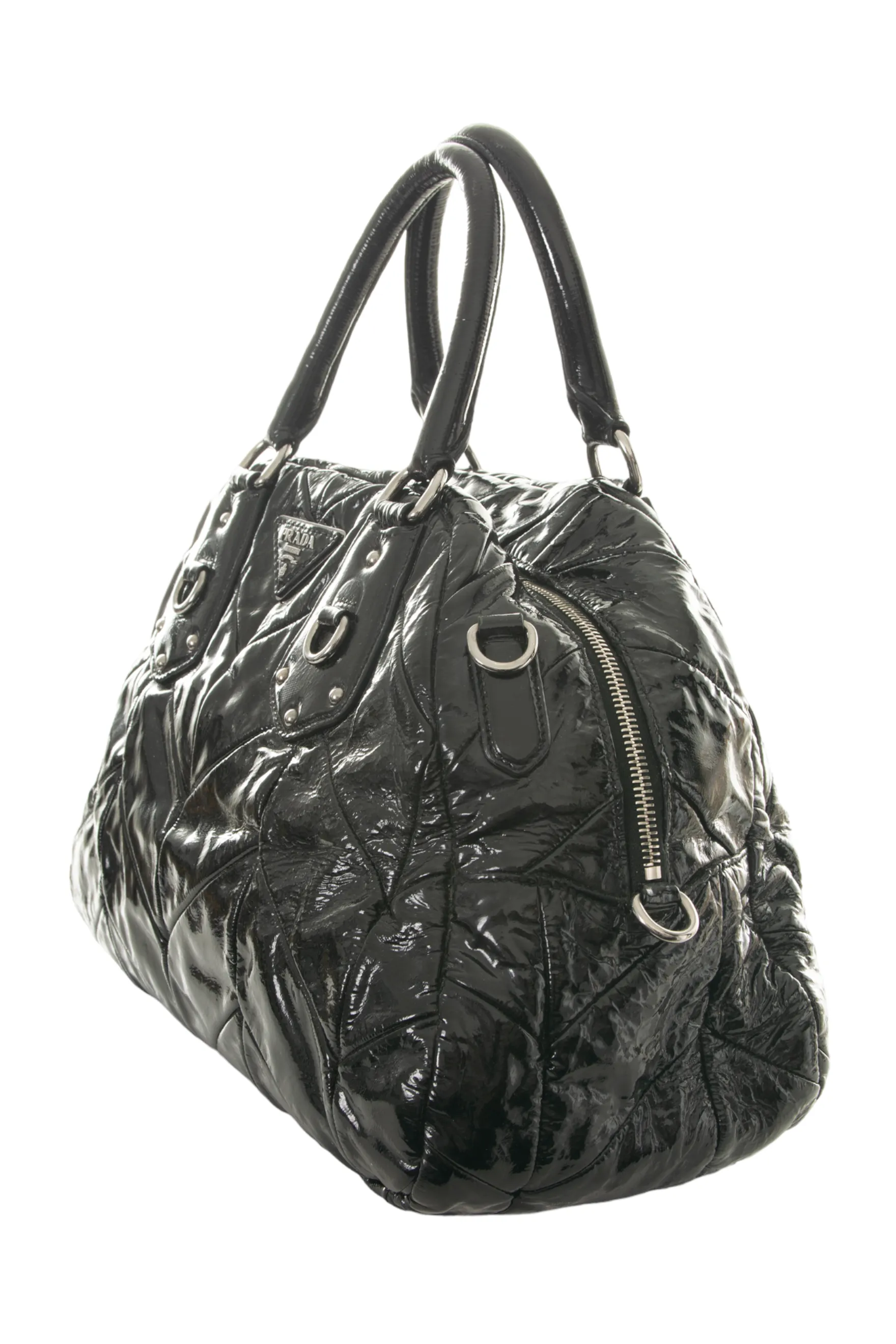 Patent Leather Bag in Black