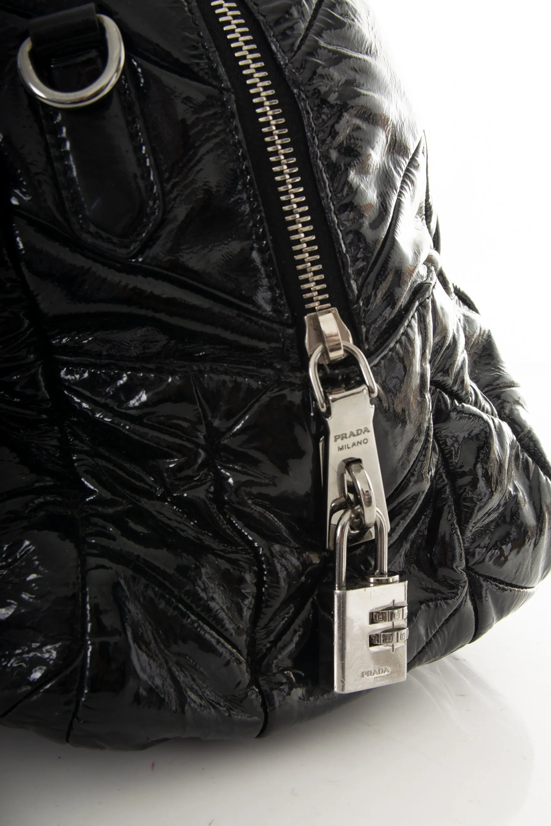 Patent Leather Bag in Black