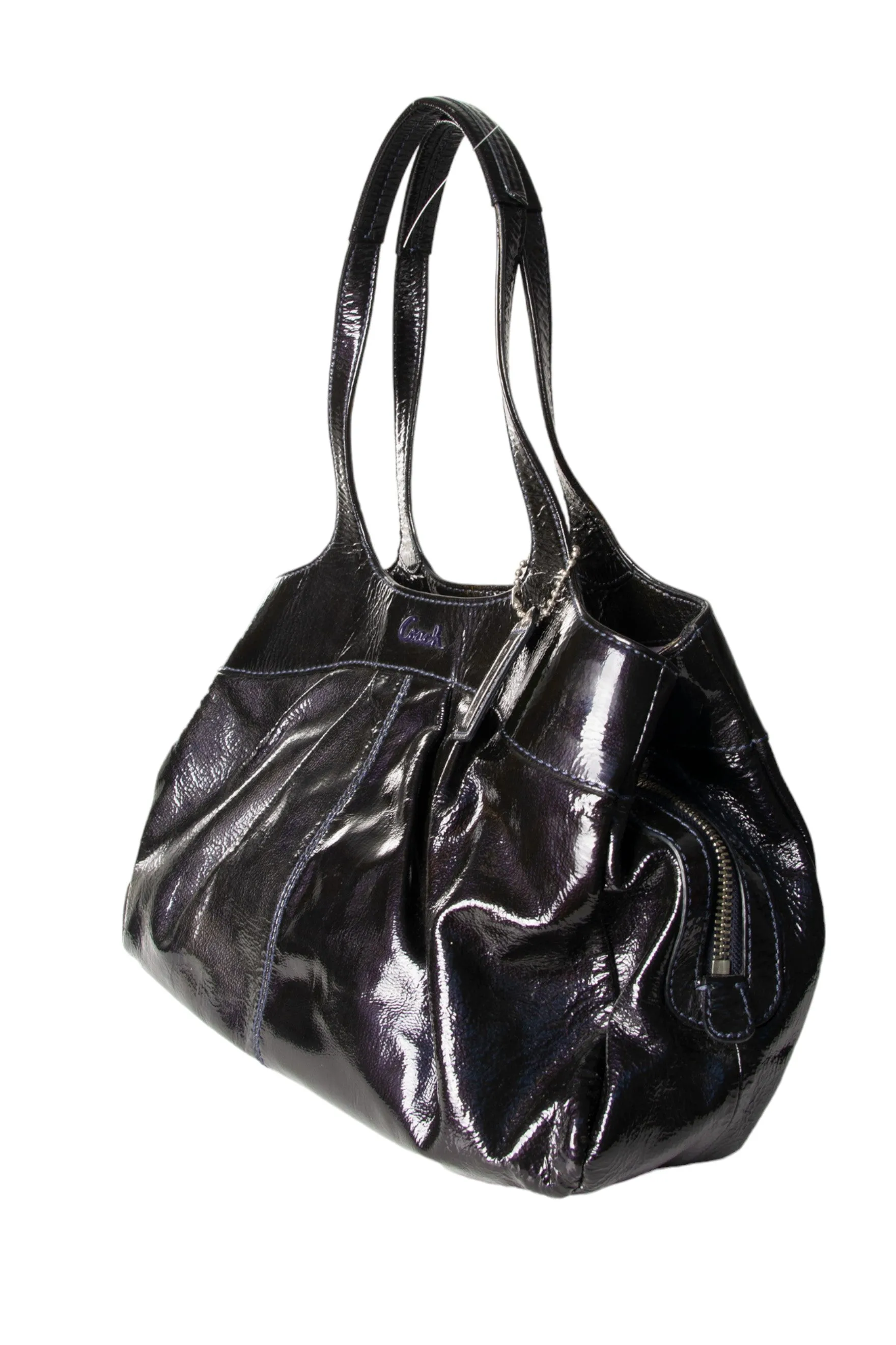 Patent Leather Hobo Bag