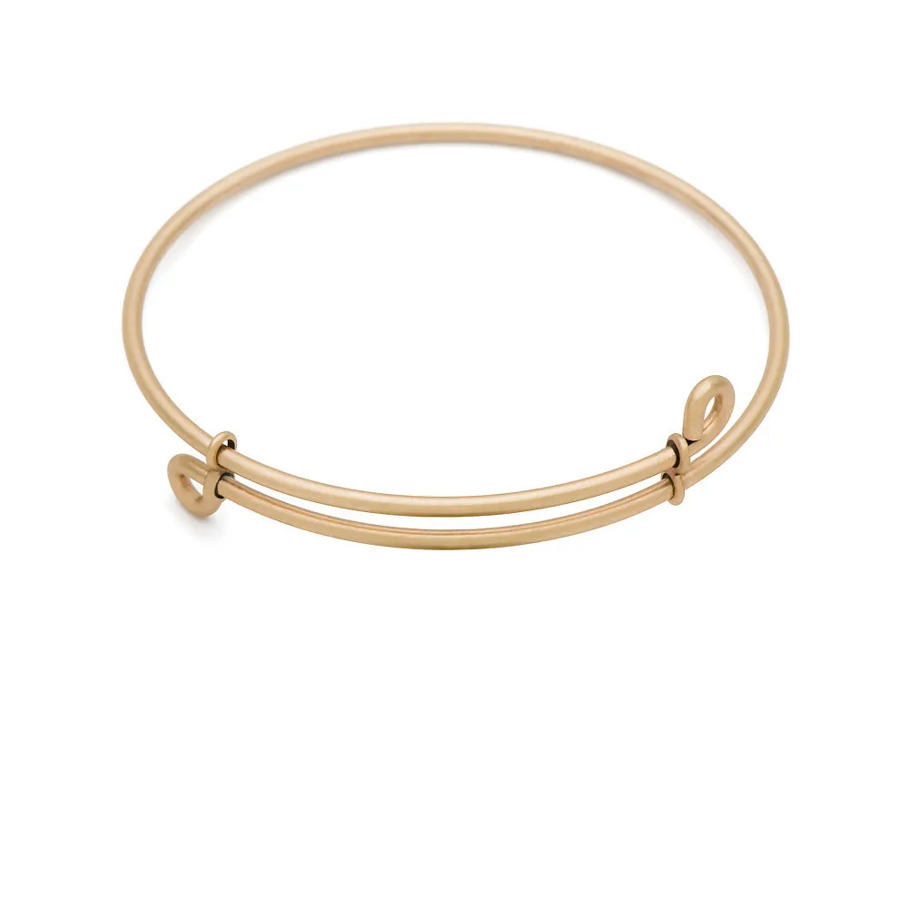 Plain, Bangle Antique Gold Color Finish