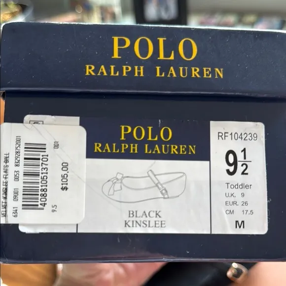 Polo by Ralph Lauren Black Dress Shoes with Elegant Bow