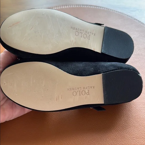 Polo by Ralph Lauren Black Dress Shoes with Elegant Bow