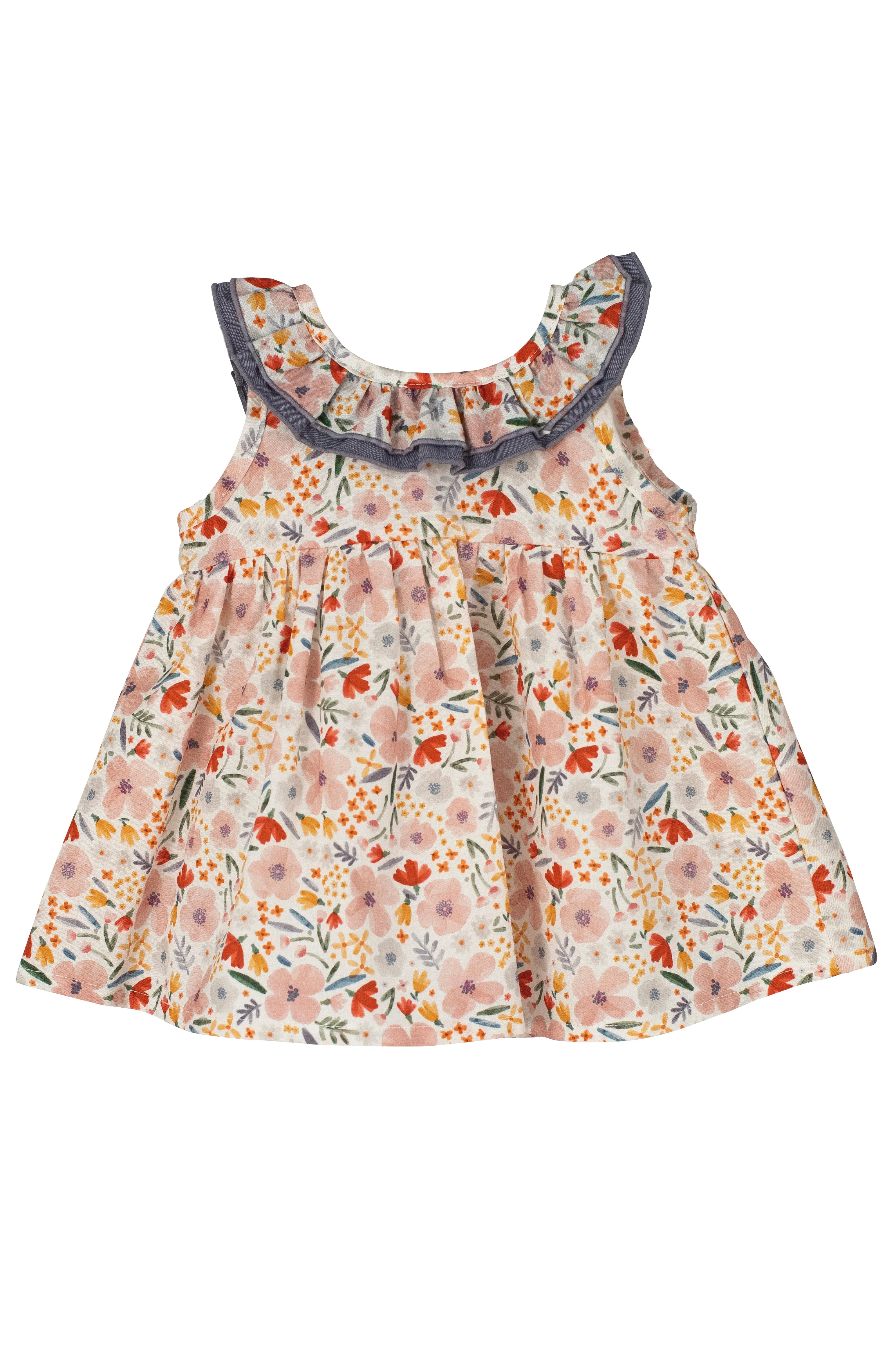 "Natalia" Dusky Coral Floral Dress