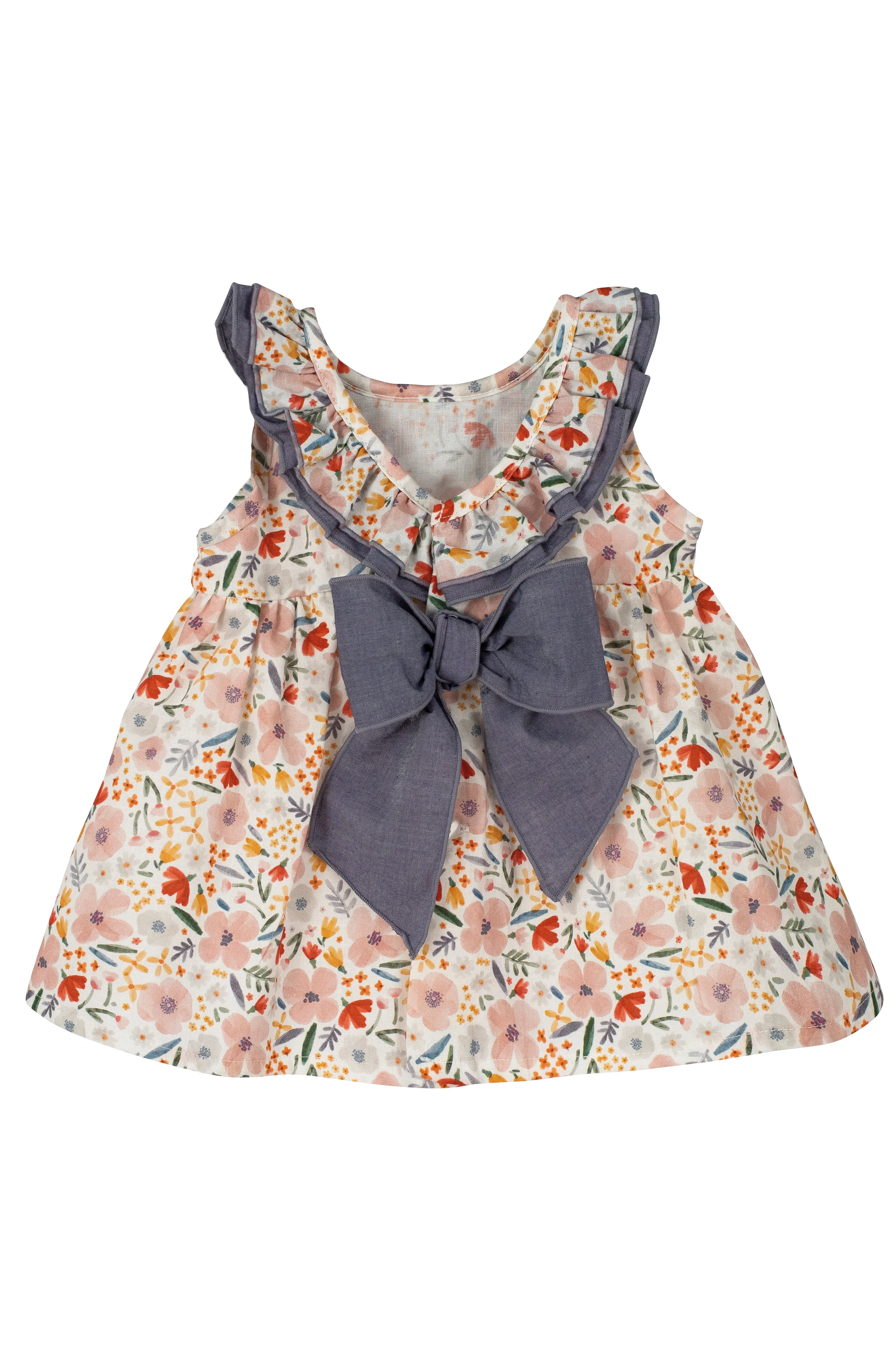 "Natalia" Dusky Coral Floral Dress