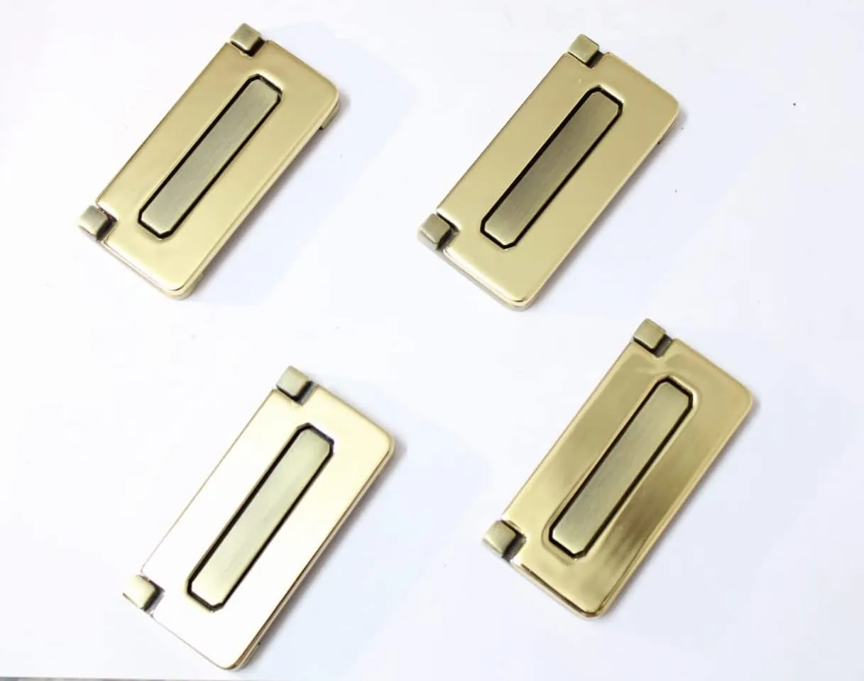 RENETIO Kadi / Drawer Puller / Wardrobe Drawer Pulls / Drawer Kadi ( Pack of 4 ) Different Finishes with Different Elegents Designs (Gold Antique)