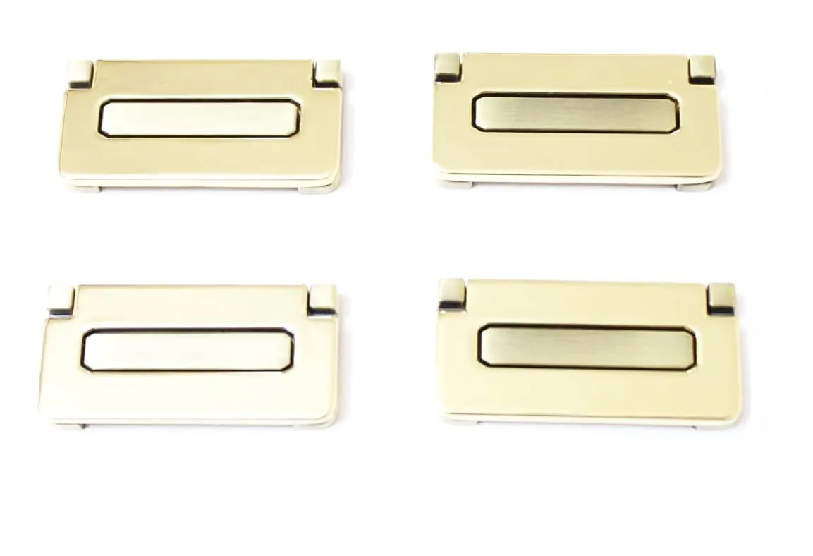 RENETIO Kadi / Drawer Puller / Wardrobe Drawer Pulls / Drawer Kadi ( Pack of 4 ) Different Finishes with Different Elegents Designs (Gold Antique)