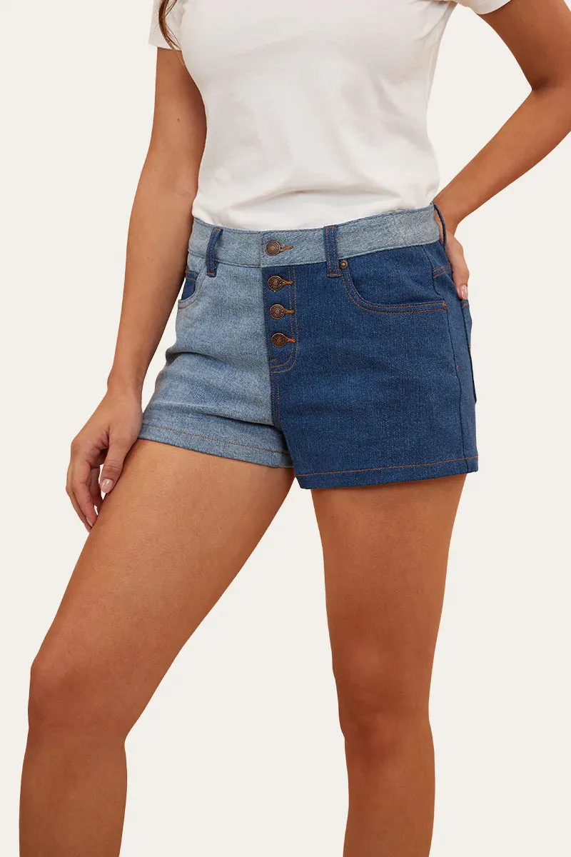 RINGERS WESTERN Polly Womens Denim Short- Vintage Blue Wash