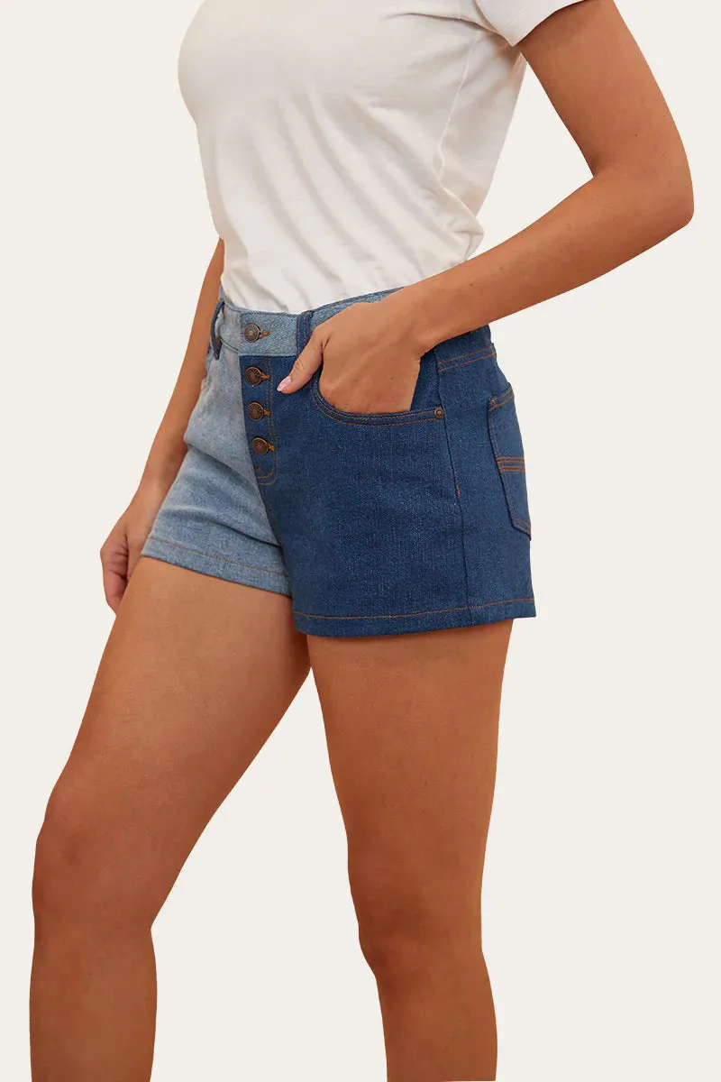 RINGERS WESTERN Polly Womens Denim Short- Vintage Blue Wash