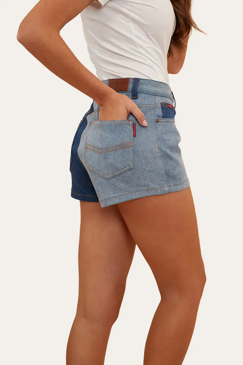 RINGERS WESTERN Polly Womens Denim Short- Vintage Blue Wash