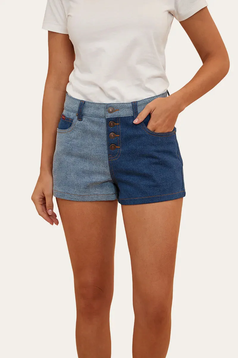 RINGERS WESTERN Polly Womens Denim Short- Vintage Blue Wash