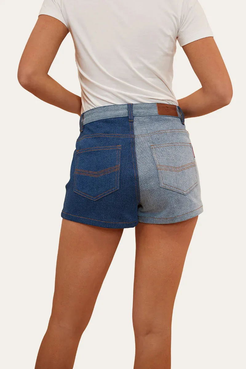 RINGERS WESTERN Polly Womens Denim Short- Vintage Blue Wash