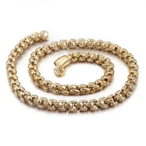 Rock Skull Head Link Chain Punk Necklace