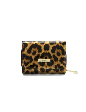 ROUGUE LEOPARD SML PATENT LEATHER WALLET WITH RFID-WSF3503- NEW IN