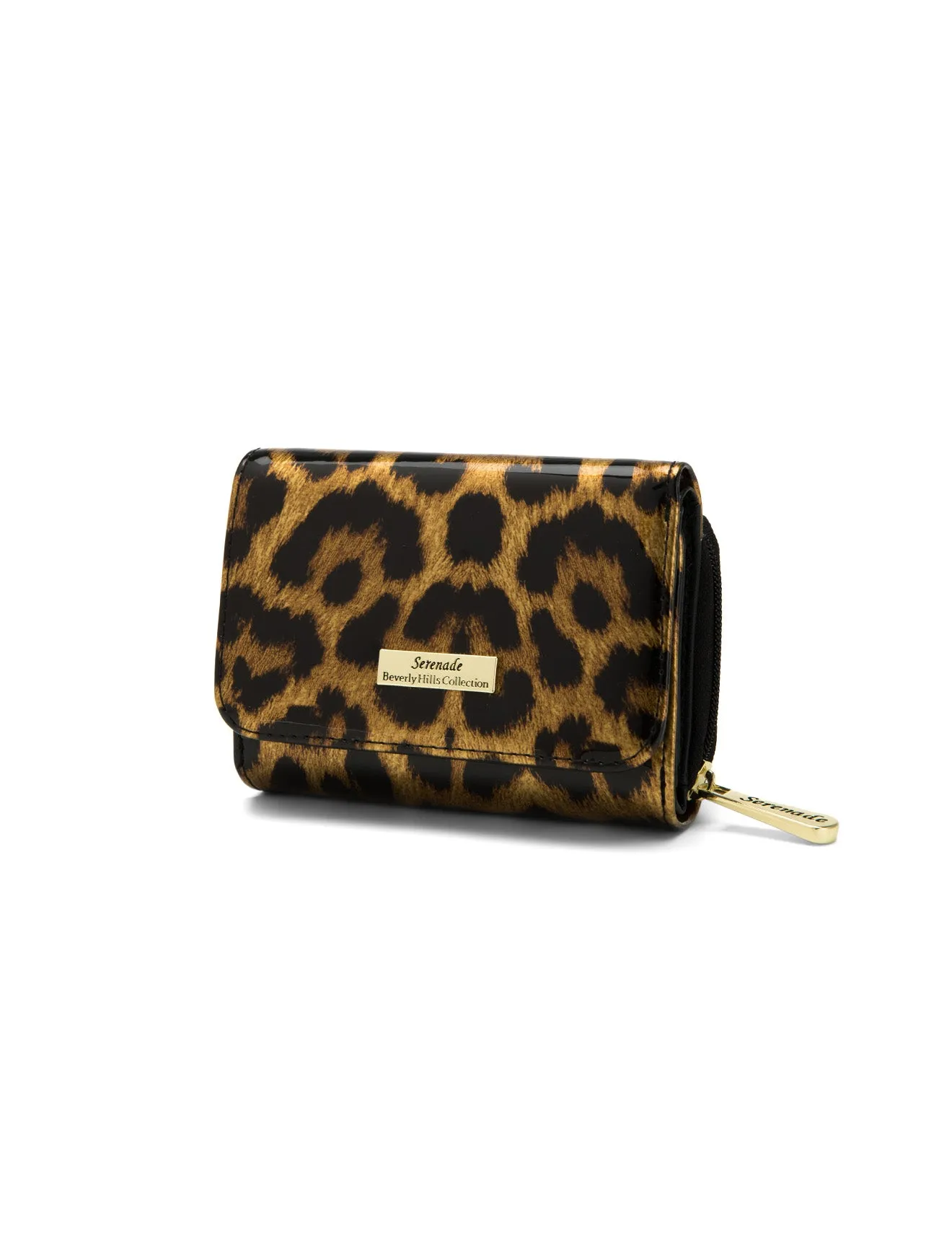 ROUGUE LEOPARD SML PATENT LEATHER WALLET WITH RFID-WSF3503- NEW IN