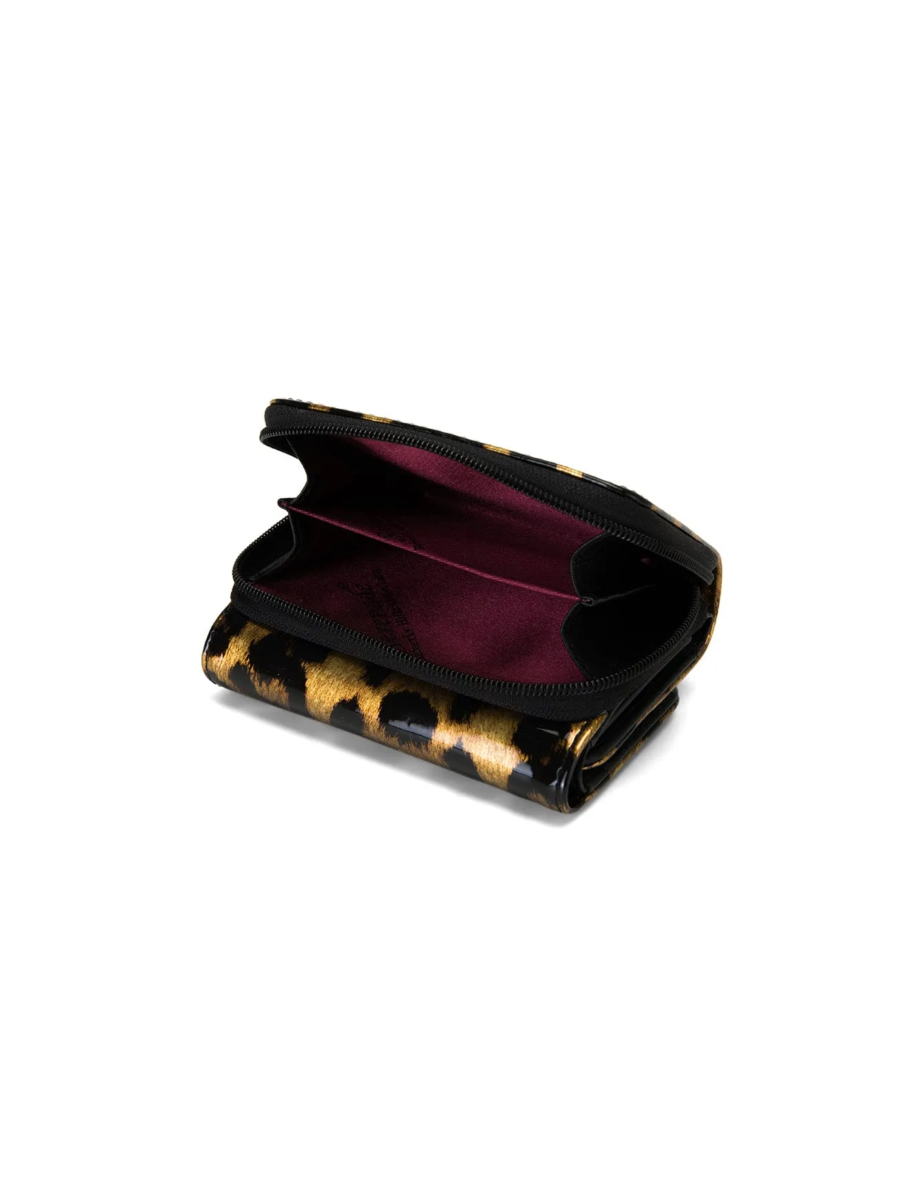 ROUGUE LEOPARD SML PATENT LEATHER WALLET WITH RFID-WSF3503- NEW IN