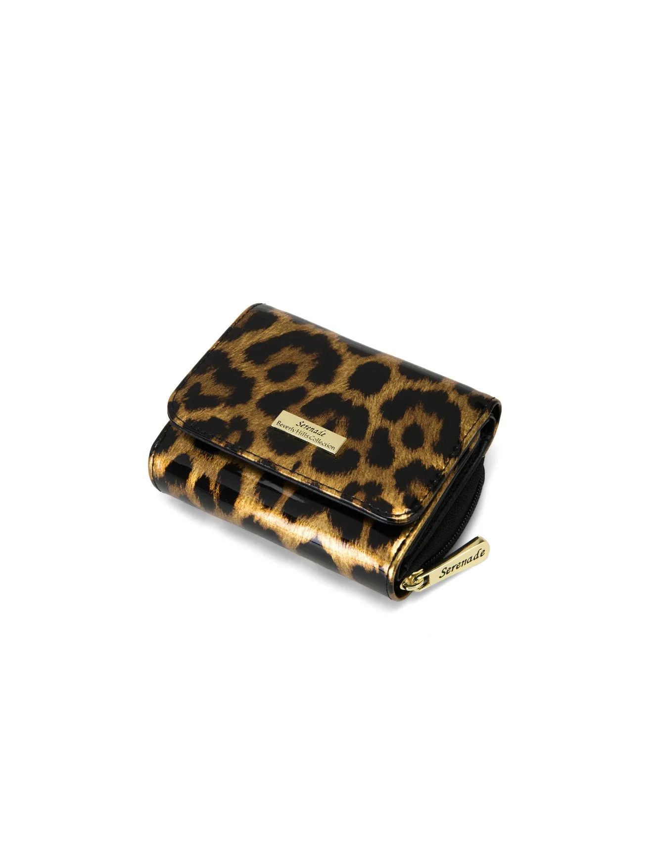 ROUGUE LEOPARD SML PATENT LEATHER WALLET WITH RFID-WSF3503- NEW IN