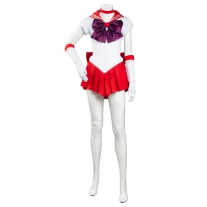 Sailor Moon Halloween Carnival Suit Hino Rei Cosplay Costume Uniform Dress Outfit
