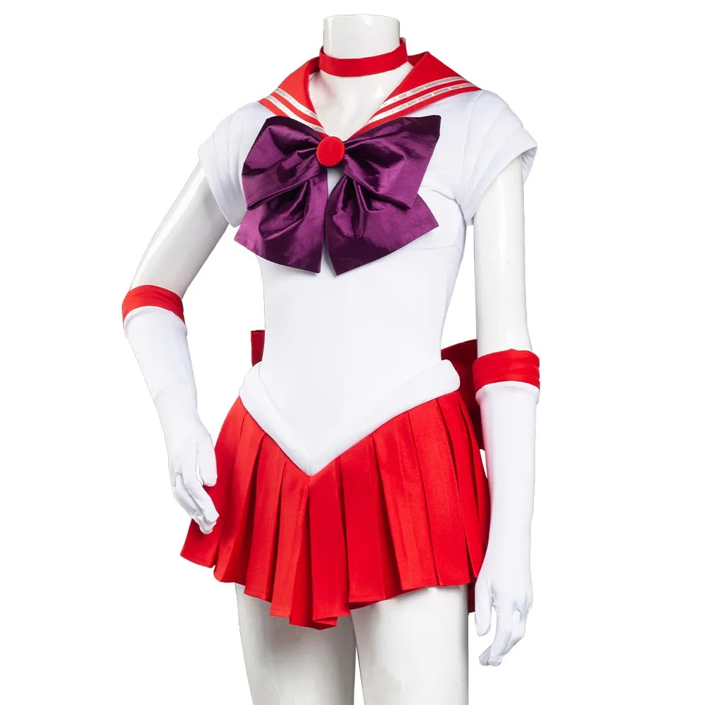 Sailor Moon Halloween Carnival Suit Hino Rei Cosplay Costume Uniform Dress Outfit