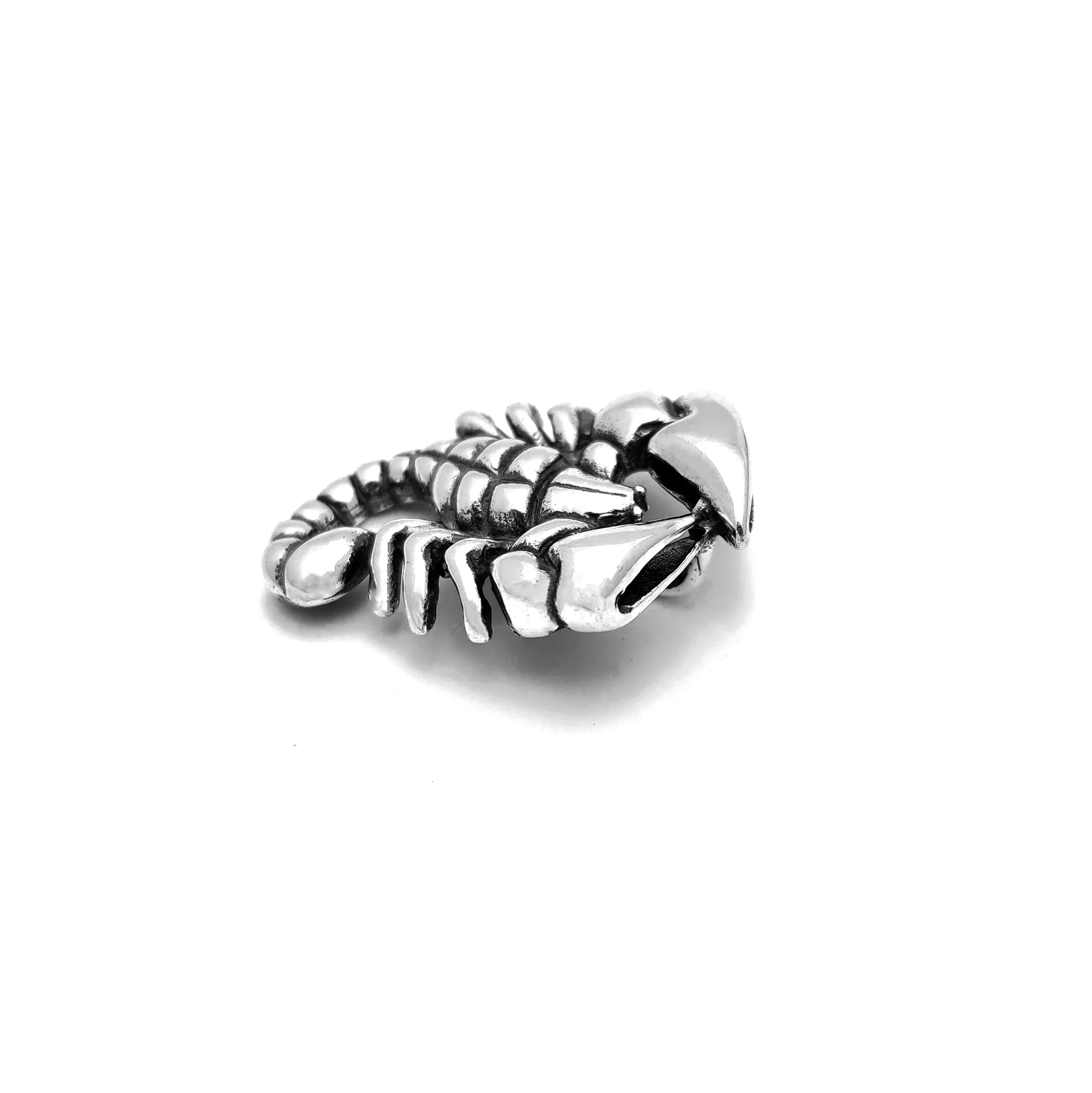 Scorpion Antique Finish Pendant (Silver)