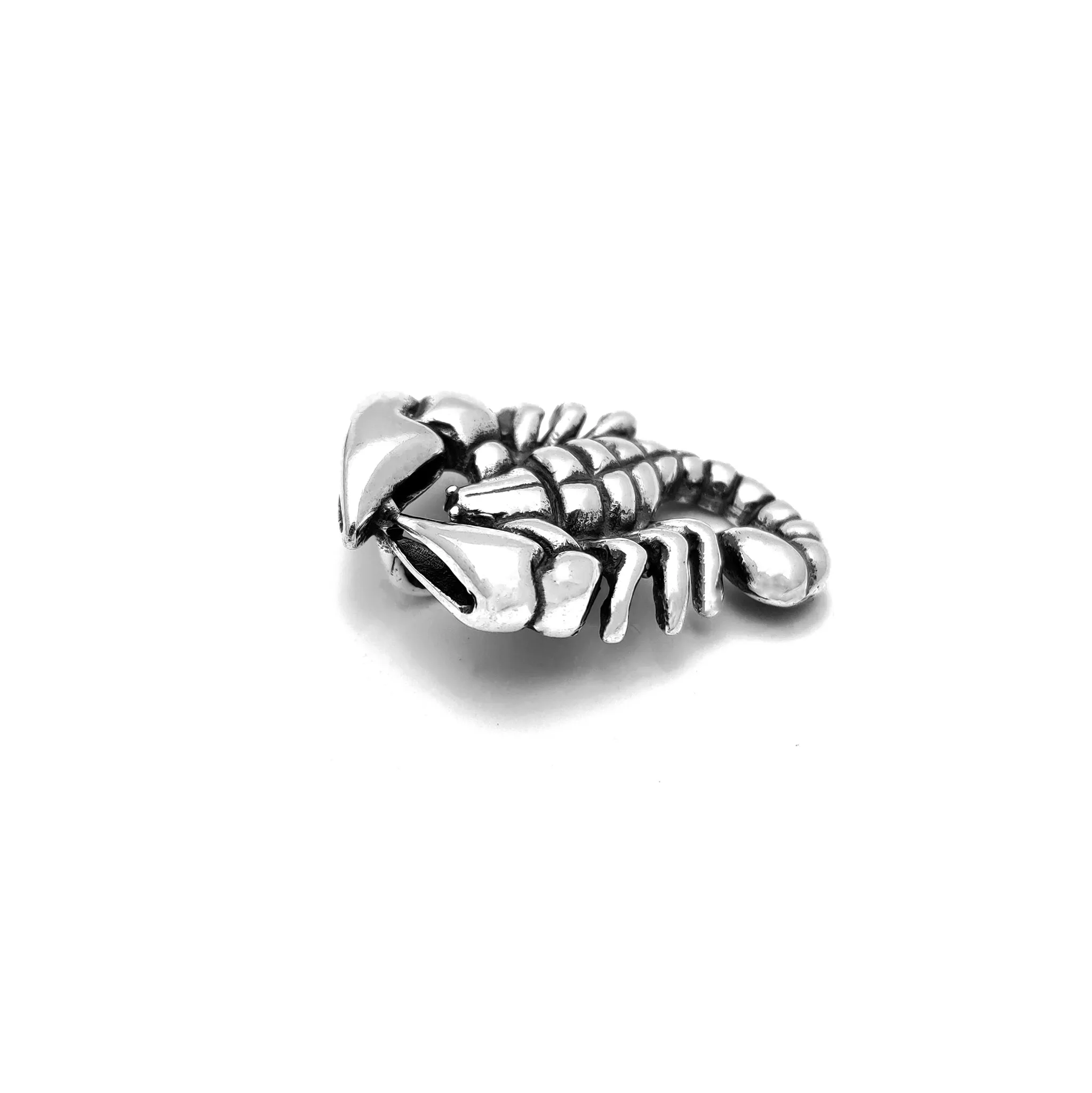 Scorpion Antique Finish Pendant (Silver)