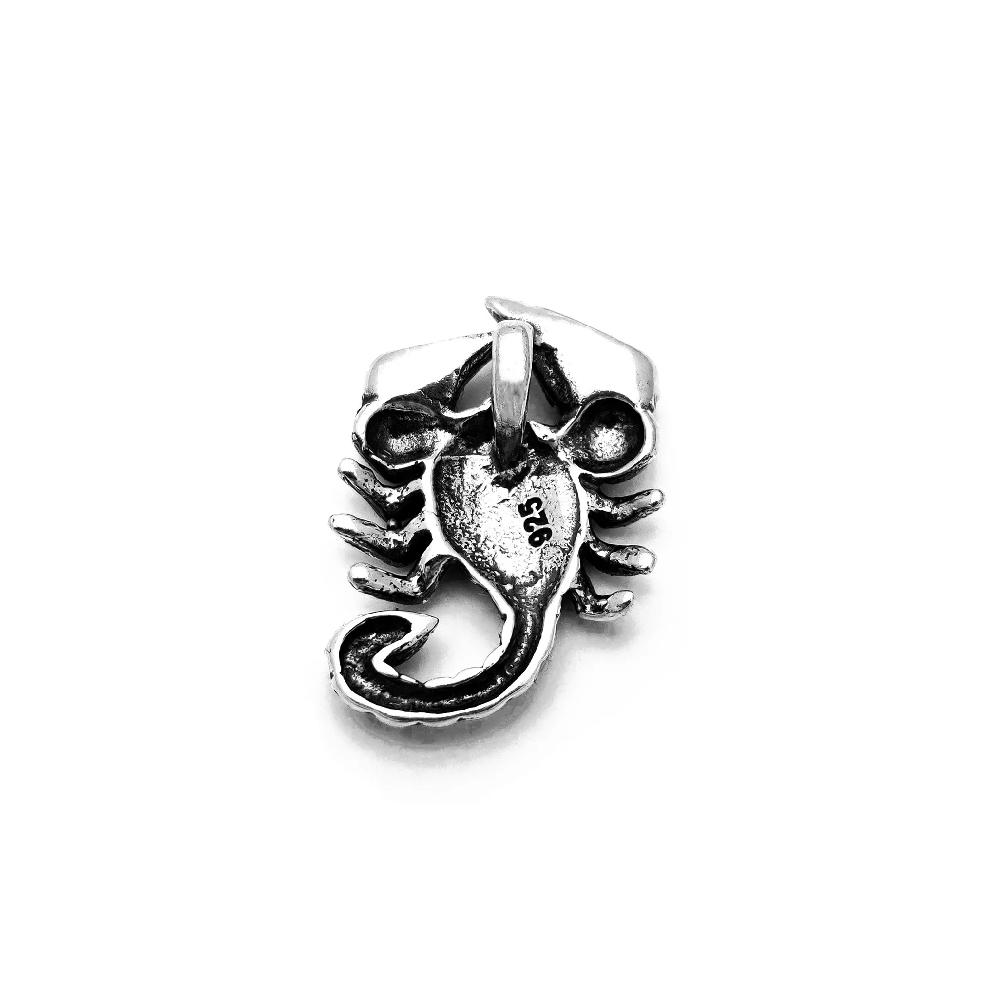 Scorpion Antique Finish Pendant (Silver)