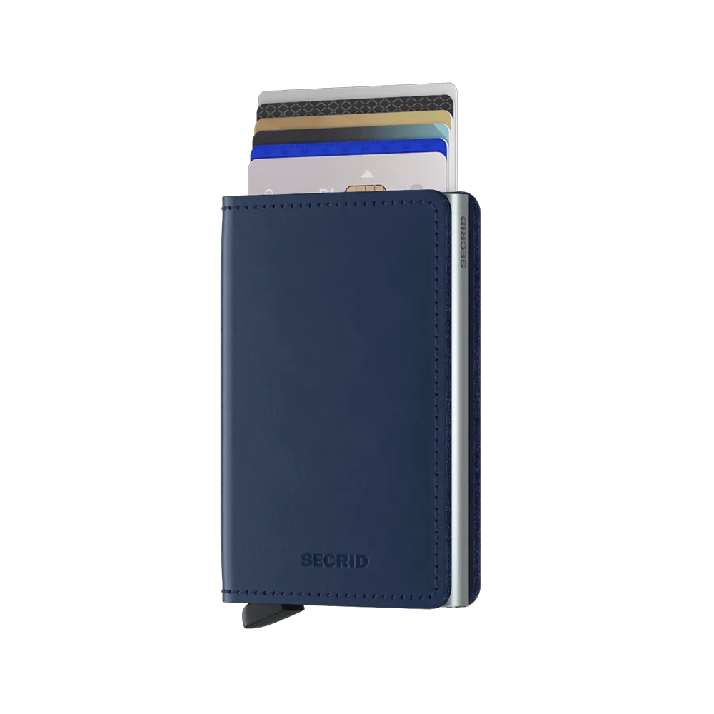 SECRID Slimwallet Leather - Original Navy